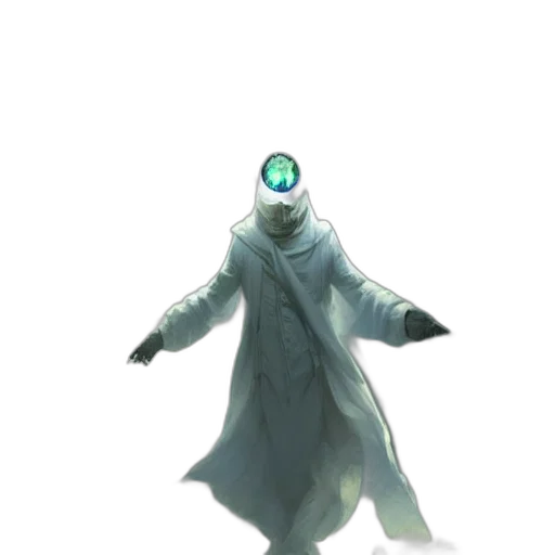 robot, staff, jacket, creature, concept art, fantasy art, 3d render, cyberpunk transparent PNG cut-out