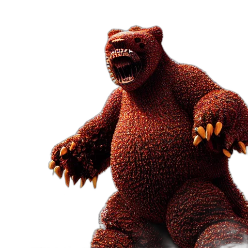 creature, animal, 3d render, concept art transparent PNG cut-out