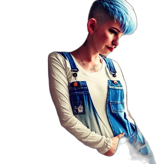 jacket, dress, staff, cyberpunk, photorealistic, concept art, pixel art, outer space transparent PNG cut-out