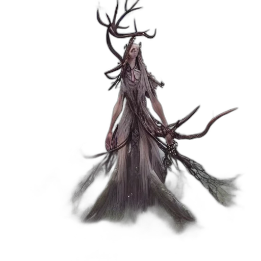 creature, tree, crown, dress transparent PNG cut-out