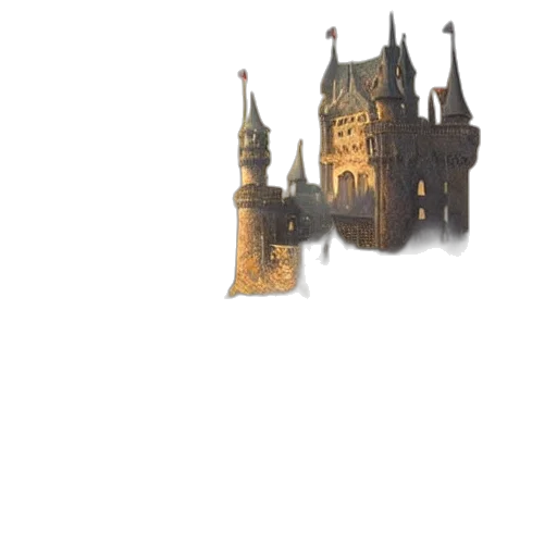 crown, building, staff, dragon transparent PNG cut-out