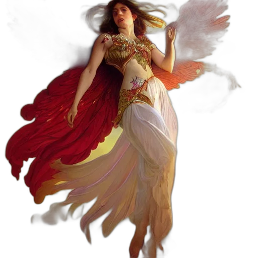 dress, fantasy art, concept art, photorealistic, pixel art, golden, red, beautiful transparent PNG cut-out