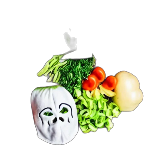food, mask, crown, hat, photorealistic, concept art, 3d render, outer space transparent PNG cut-out