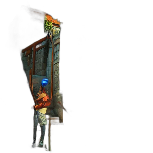 building, staff, concept art, 3d render transparent PNG cut-out
