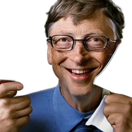 staff, face, robot, photorealistic, bill, gates, eating, inch transparent PNG cut-out