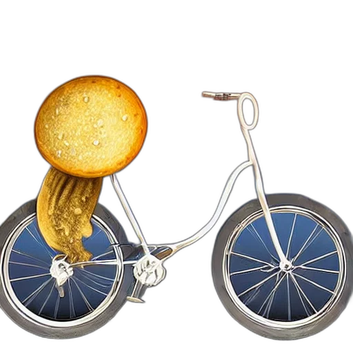 food, photorealistic, golden, stainless transparent PNG cut-out