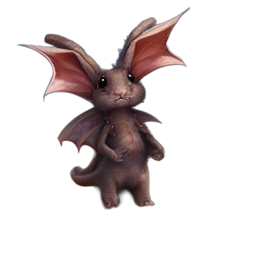 dragon, creature, animal, staff transparent PNG cut-out
