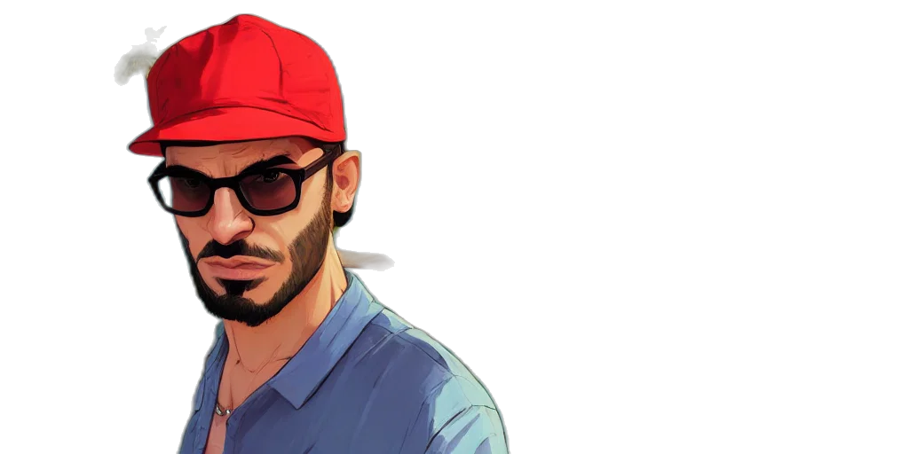 hat, face, jacket, cartoon transparent PNG cut-out