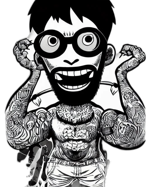 cartoon, comic book art, concept art, photorealistic transparent PNG cut-out