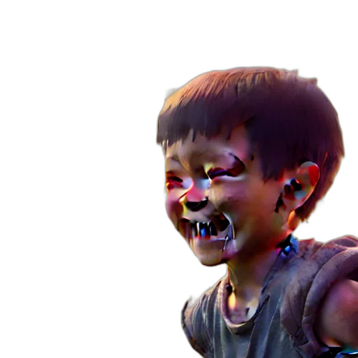 face, mask, creature, weapon transparent PNG cut-out