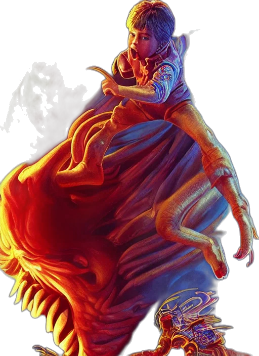 dress, dragon, creature, crown transparent PNG cut-out