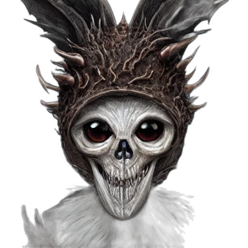 mask, creature, face, crown transparent PNG cut-out