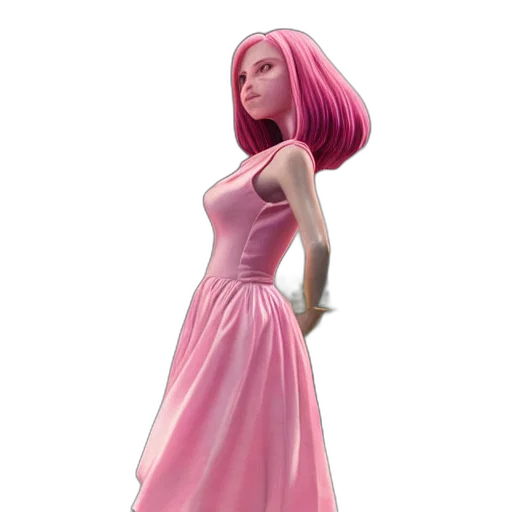 dress, concept art, 3d render, photorealistic transparent PNG cut-out