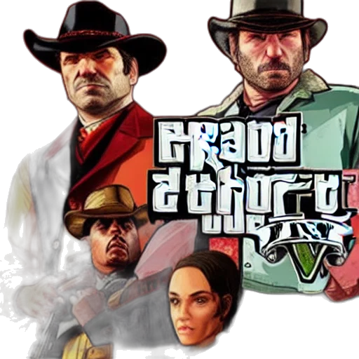 concept art, gta, style, red, dead, redemption transparent PNG cut-out