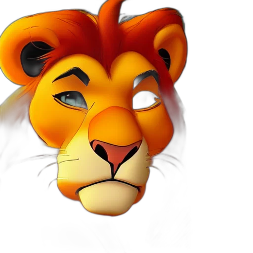 animal, crown, mask, 3d render, photorealistic, concept art, fantasy art, beautiful transparent PNG cut-out