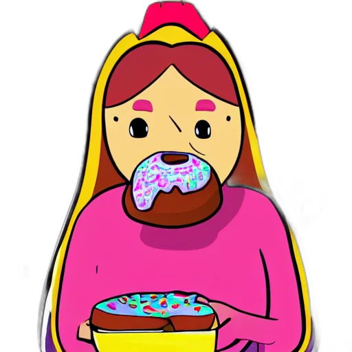 food, cartoon, pixel art, concept art transparent PNG cut-out