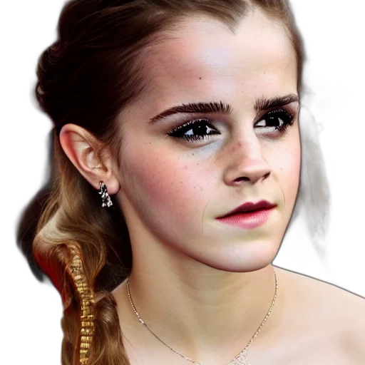 face, hair, jewelry, crown transparent PNG cut-out