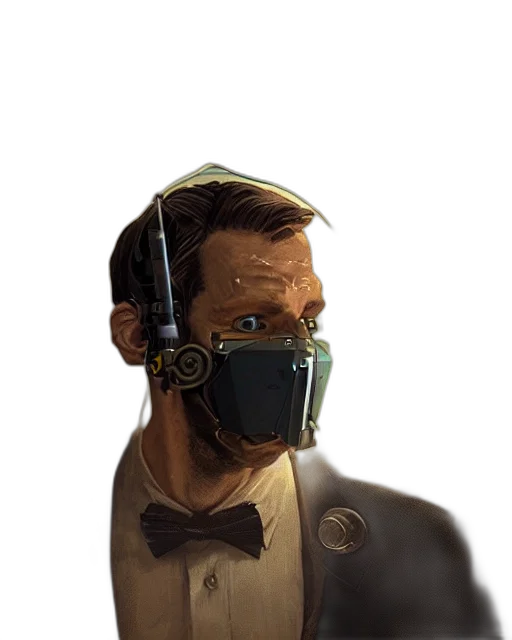 mask, face, staff, robot transparent PNG cut-out