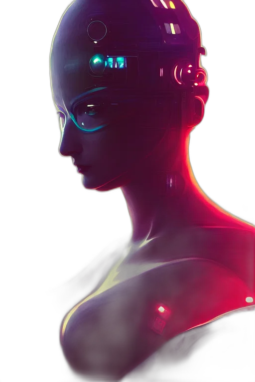 robot, mask, face, crown transparent PNG cut-out