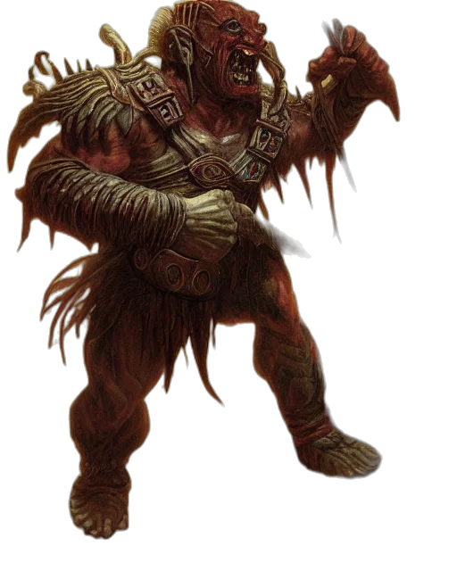 creature, staff, mask, dragon transparent PNG cut-out