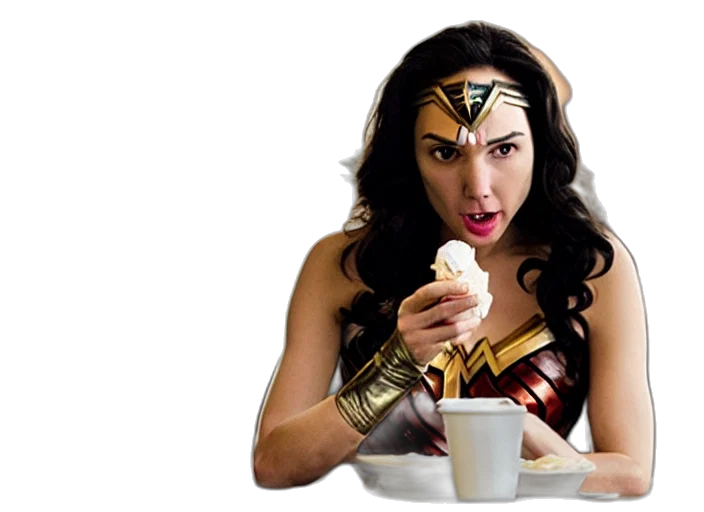 comic book art, film, still, gal transparent PNG cut-out
