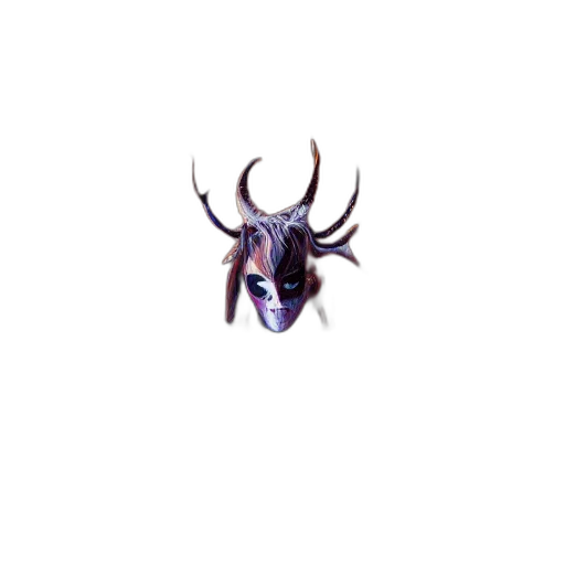 animal, mask, creature, crown, 3d render, pixel art, photorealistic, concept art transparent PNG cut-out