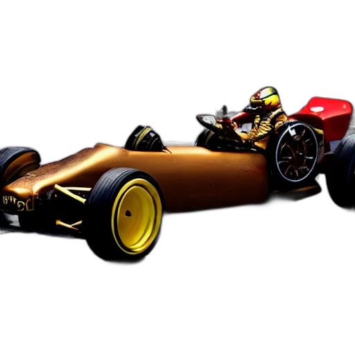 car, 3d render, concept art, photorealistic, golden, photograph, steampunk, formula transparent PNG cut-out