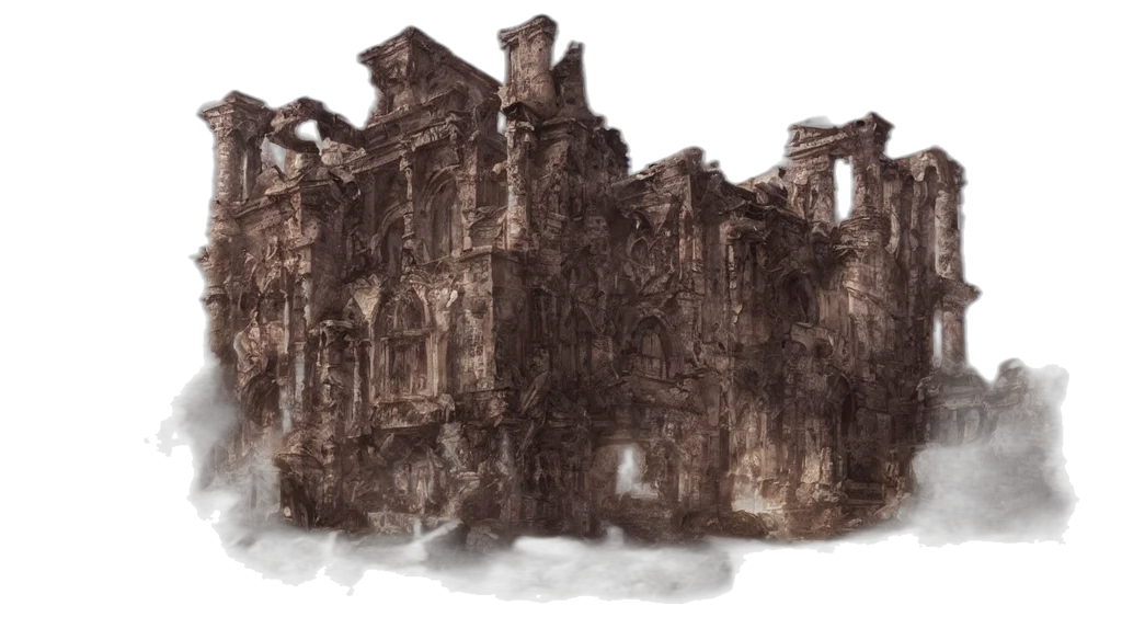 building, concept art, 3d render, photorealistic transparent PNG cut-out