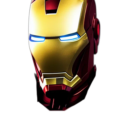 mask, robot, 3d render, comic book art, concept art, cartoon, still, photo transparent PNG cut-out