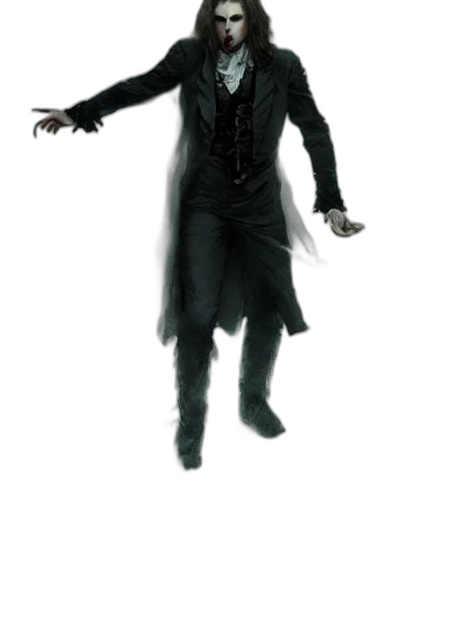 staff, jacket, creature, robot, concept art, 3d render, portrait, painting transparent PNG cut-out
