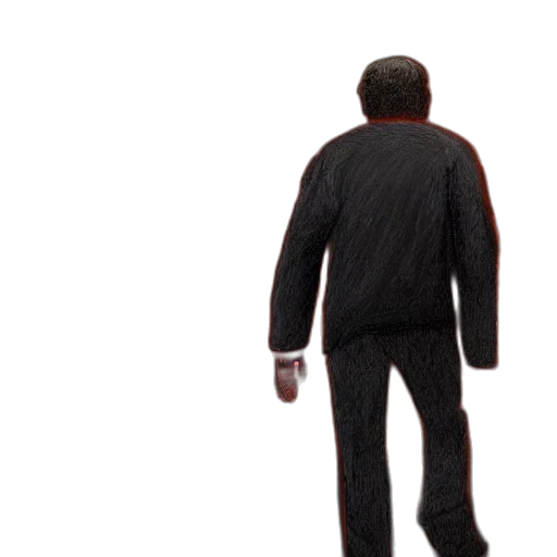 jacket, creature, staff, animal, 3d render, concept art, photorealistic, man transparent PNG cut-out
