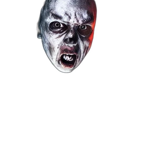 mask, face, creature, staff, concept art, photorealistic, 3d render, comic book art transparent PNG cut-out