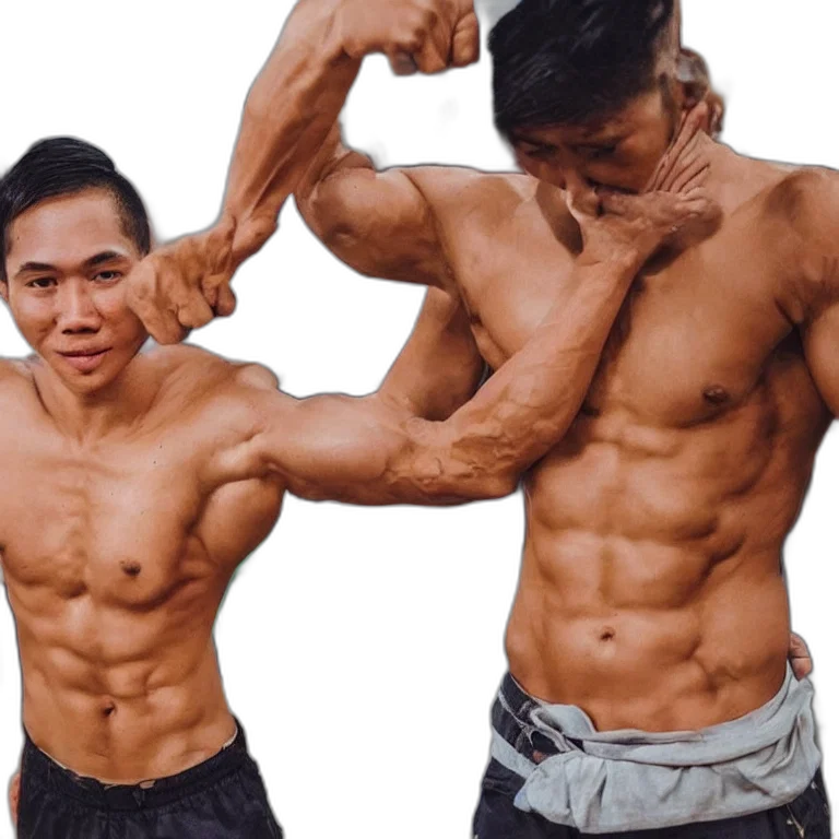photorealistic, how, get, six, packs, filipino, thai, style transparent PNG cut-out