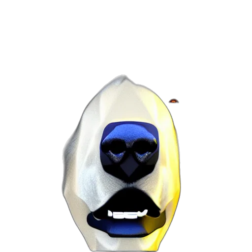 mask, face, creature, staff, 3d render, concept art, photorealistic, cartoon transparent PNG cut-out