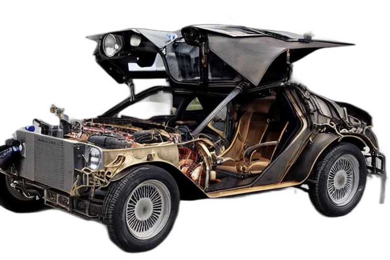 car, robot, concept art, steampunk transparent PNG cut-out