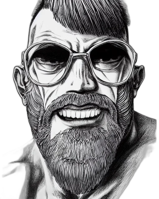 face, mask, comic book art, cartoon transparent PNG cut-out