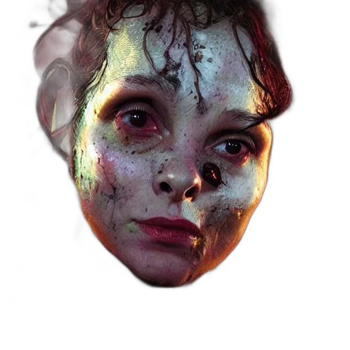 face, mask, creature, crown, photorealistic, concept art, fantasy art, comic book art transparent PNG cut-out