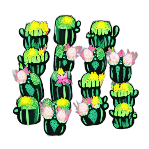 jewelry, flower, 3d render, concept art, cactus, team, flutterbies transparent PNG cut-out