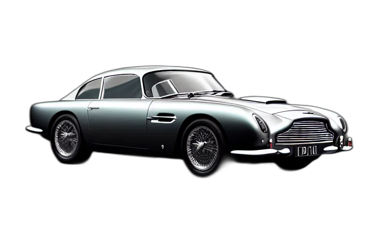 car, photorealistic, retro, futuristic transparent PNG cut-out