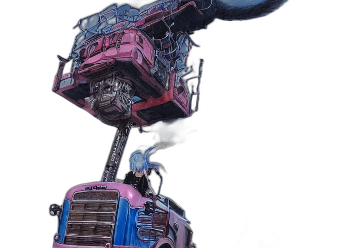 robot, car, weapon, staff transparent PNG cut-out