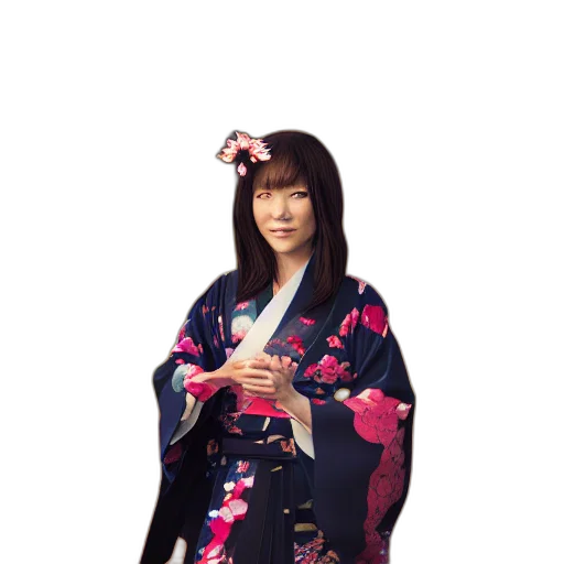 dress, staff, umbrella, flower transparent PNG cut-out