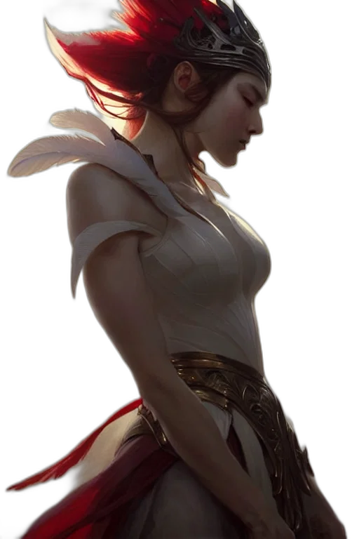 dress, sword, crown, staff transparent PNG cut-out