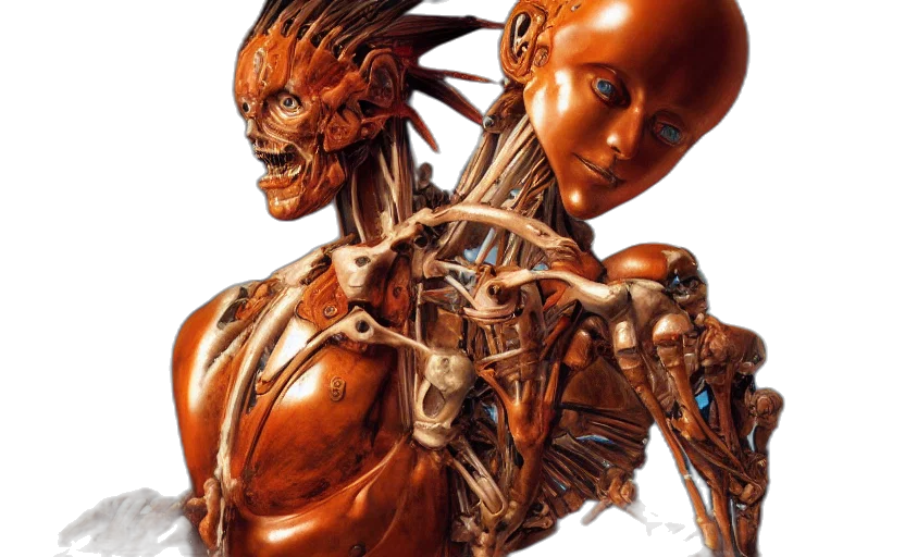 robot, mask, creature, face transparent PNG cut-out