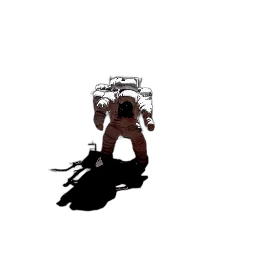 robot, mask, creature, weapon, 3d render, concept art, pixel art, photorealistic transparent PNG cut-out