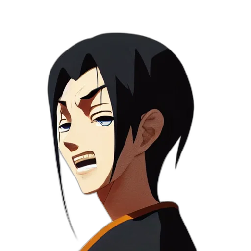 face, staff, anime, cartoon transparent PNG cut-out