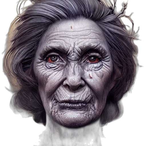 face, mask, creature, photorealistic transparent PNG cut-out