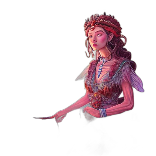 jewelry, staff, mask, crown, fantasy art, concept art, 3d render, pixel art transparent PNG cut-out