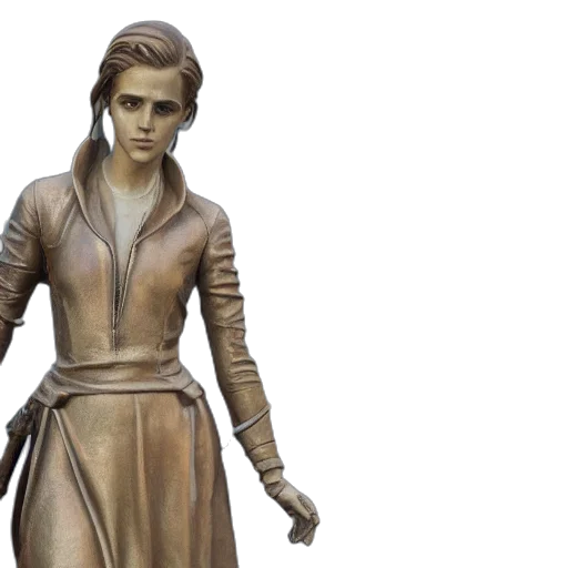 concept art, 3d render, statue, emma transparent PNG cut-out