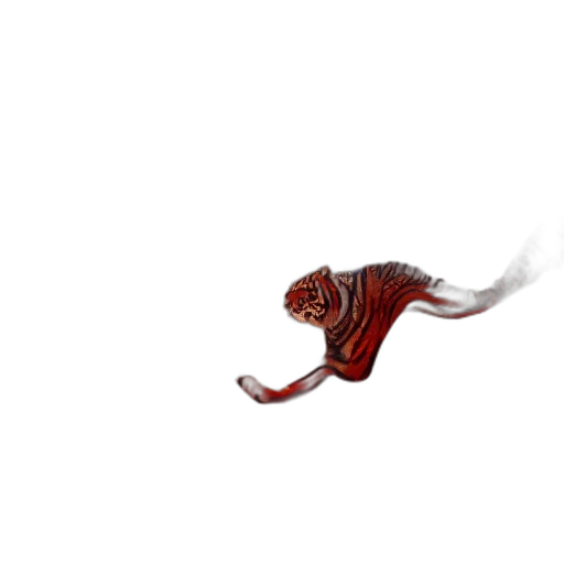 creature, dragon, animal, hair, concept art, pixel art, fantasy art, photorealistic transparent PNG cut-out