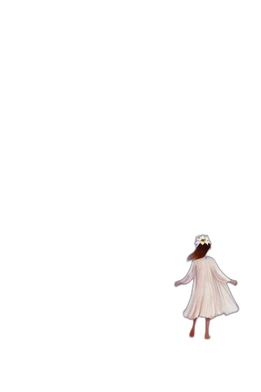 dress, creature, staff, animal transparent PNG cut-out